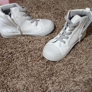 Kids' White High-Top Sneakers